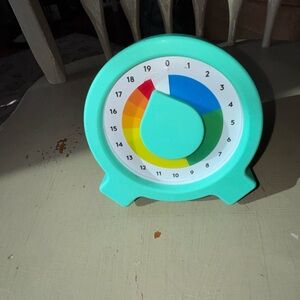 Lovevery  timer clock  Turquoise Visual Time Tracker. 20 min